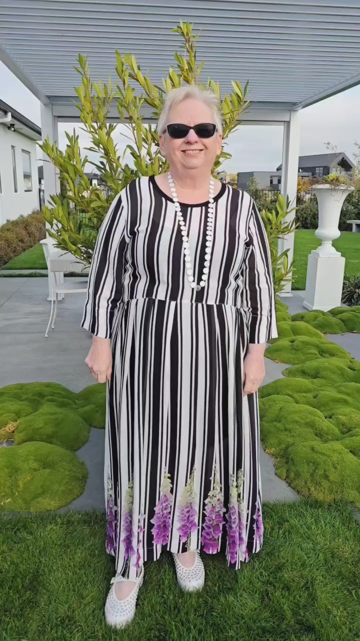 Jellicoe Aubrey Foxglove Stripe Dress