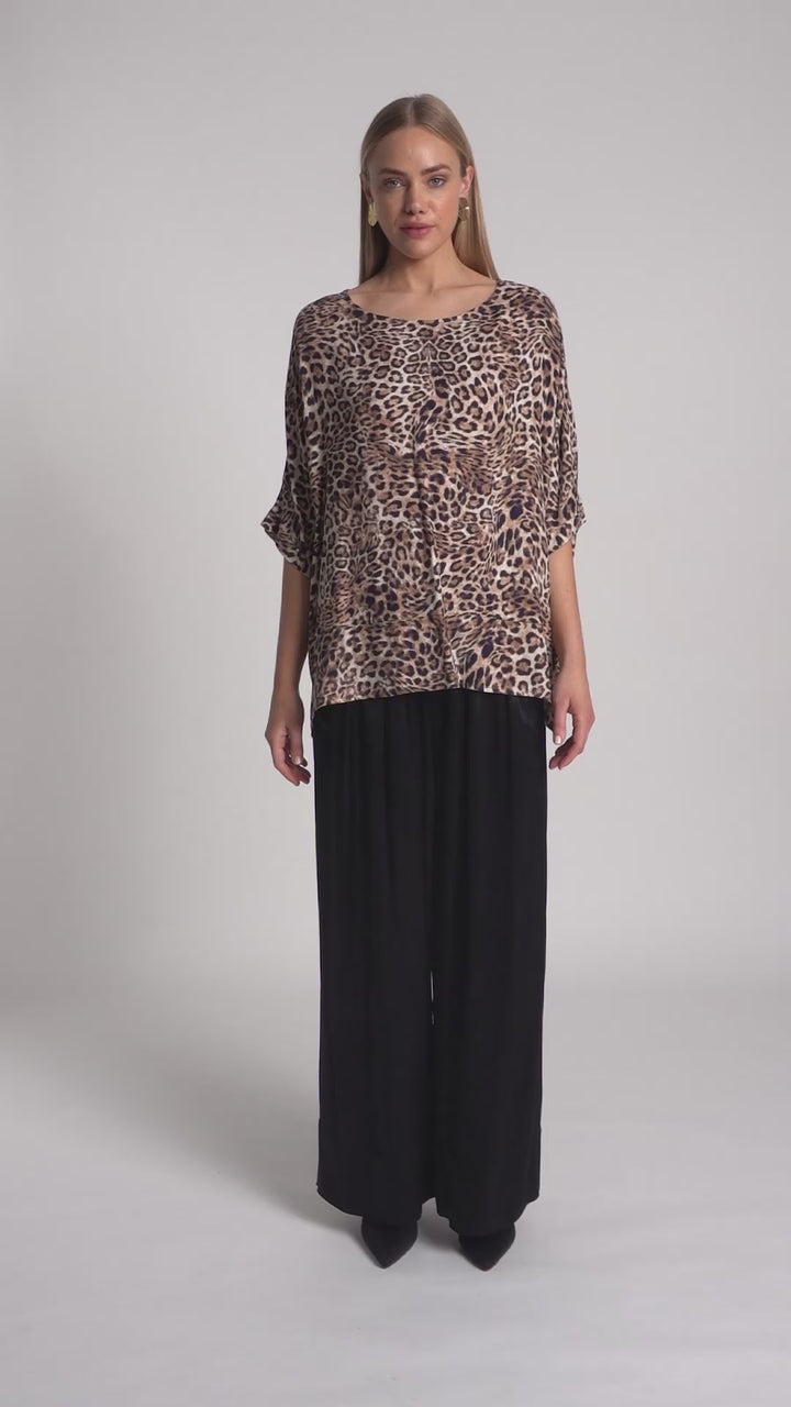 Eb & Ive Nomad Leopard Print San Top
