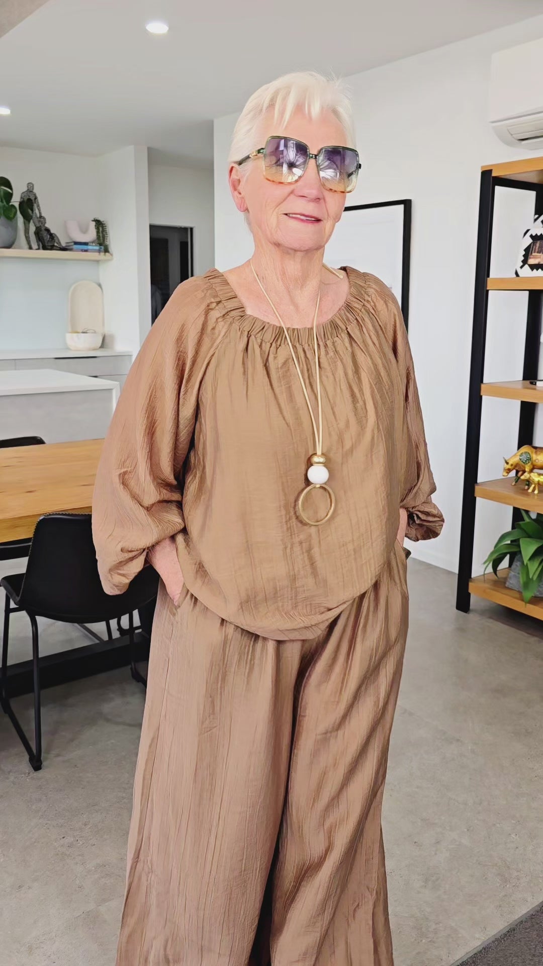 Haven Wheat Kenya Palazzo Pant