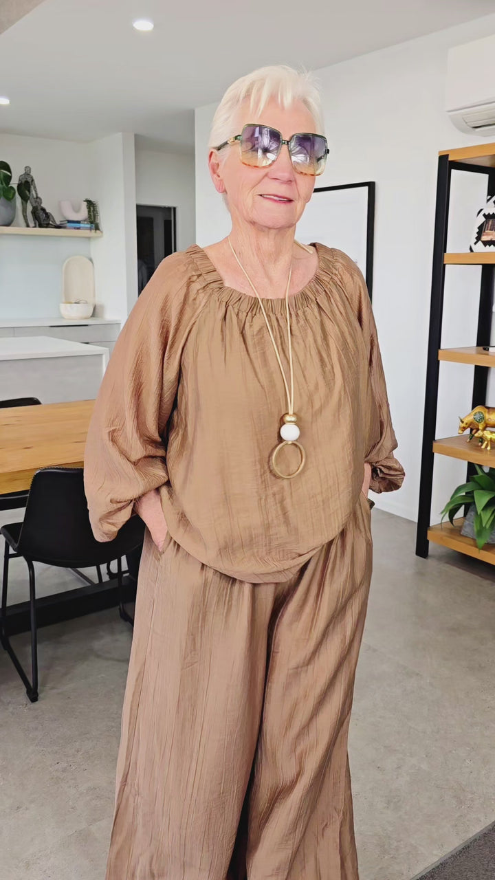 Haven Wheat Kenya Palazzo Pant