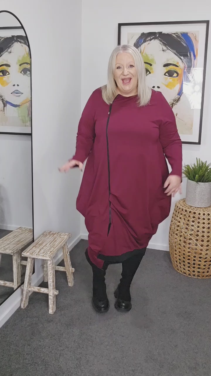 Jellicoe Rubywood Urban Fold Dress