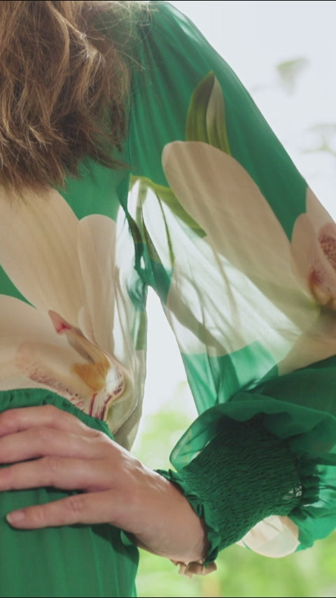 Curate Green Orchid Dreaming of Spring Dress