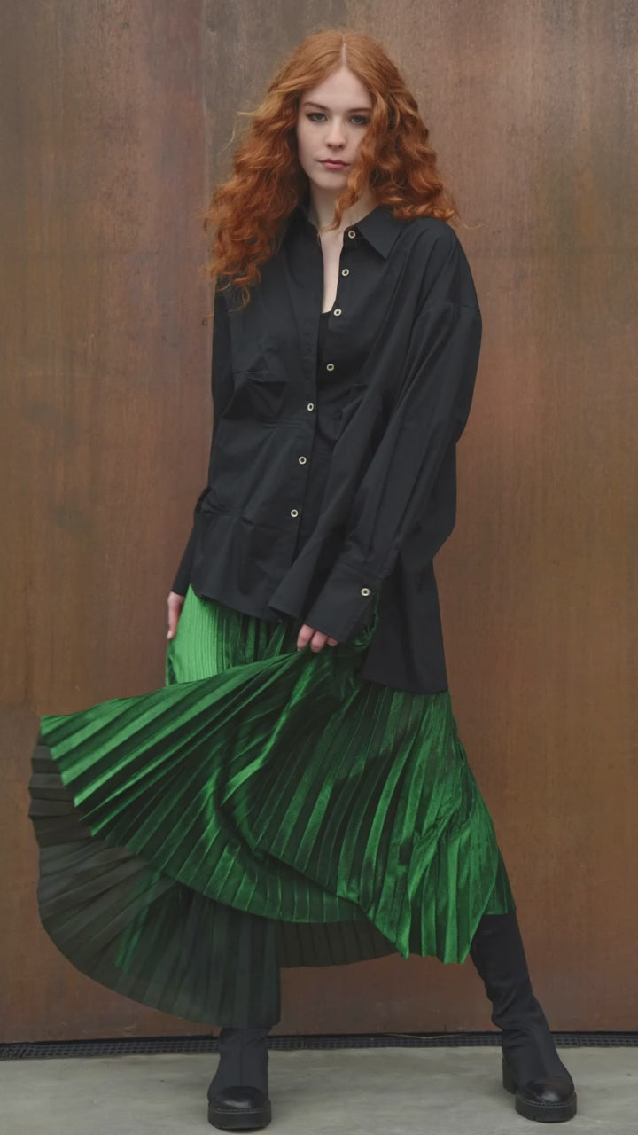 Curate Forever Long Skirt Green