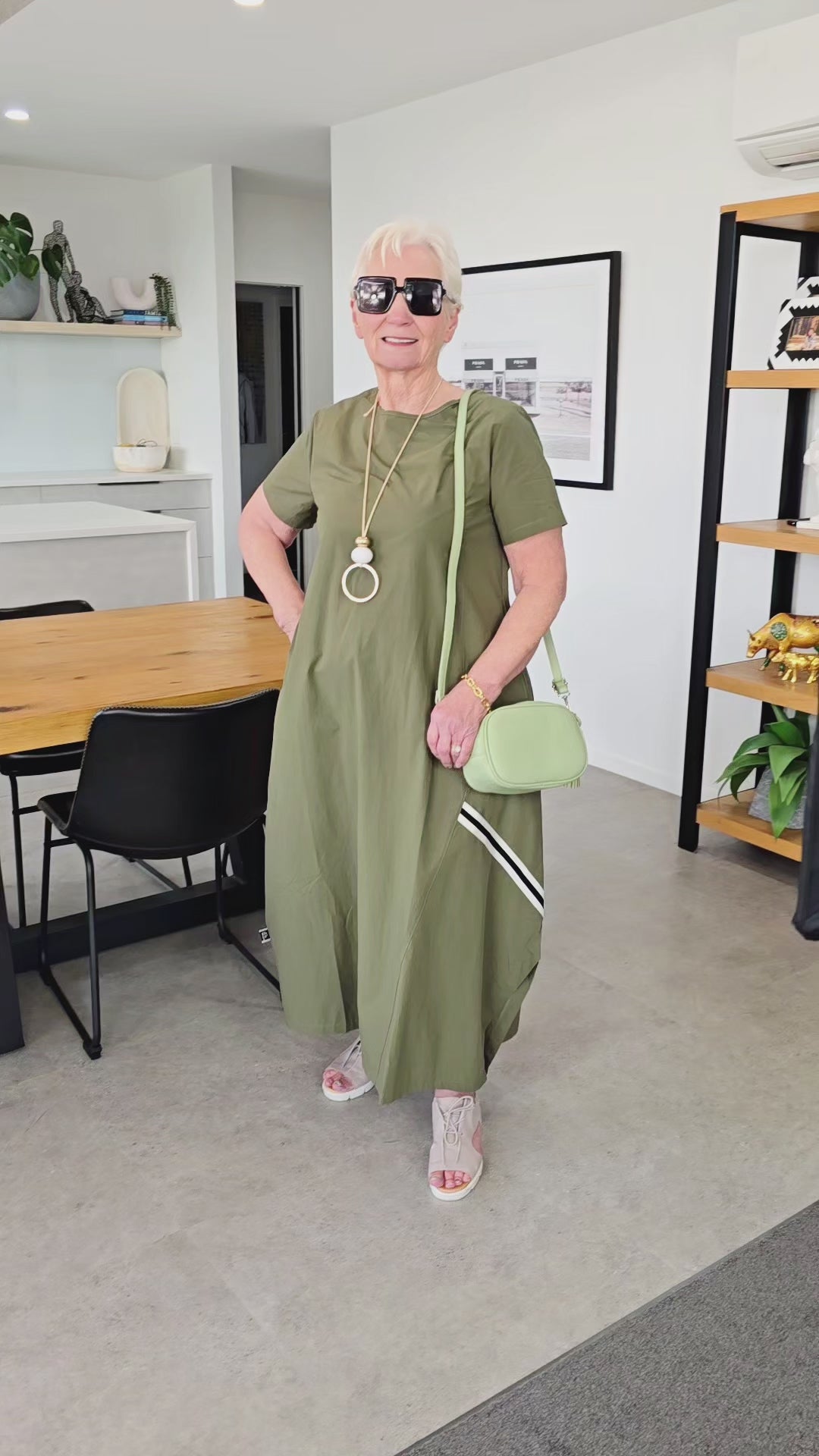 Deeanne Hobbs Khaki Sienne Dress