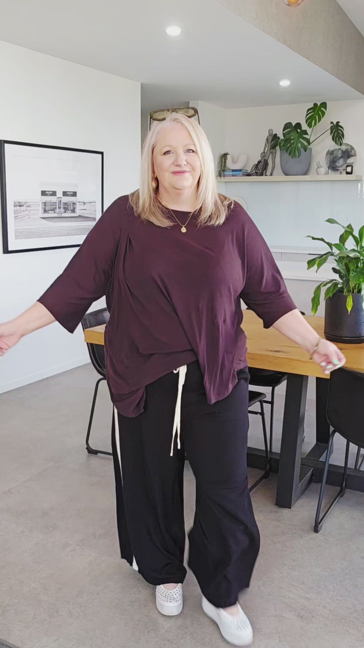Bone & Arrow Wine Rae Top