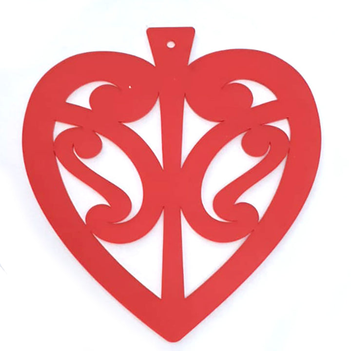 LARGE KOWHAIWHAI WALL HEART ART