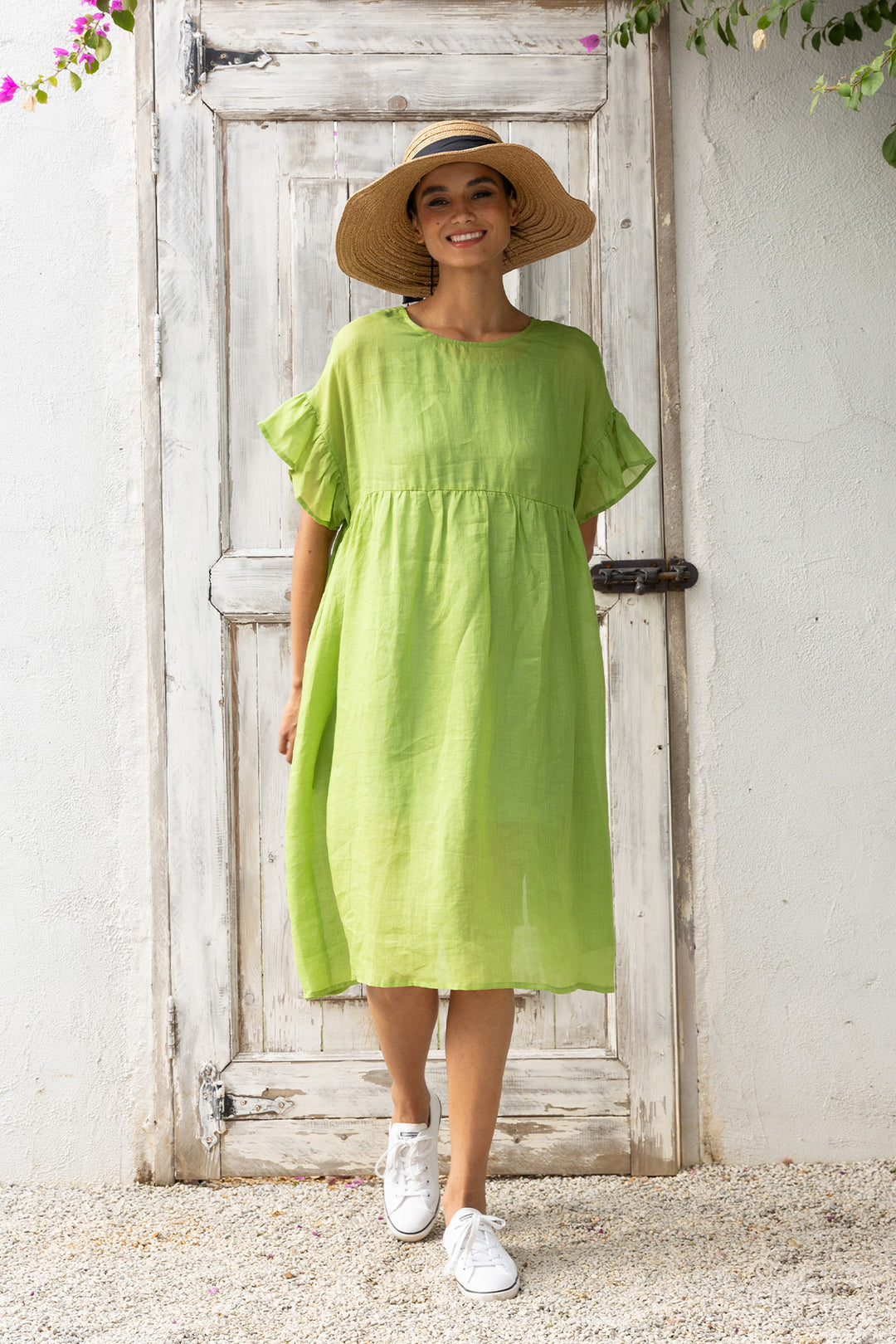 Two by Two Reversible Lime Green Reina Dress