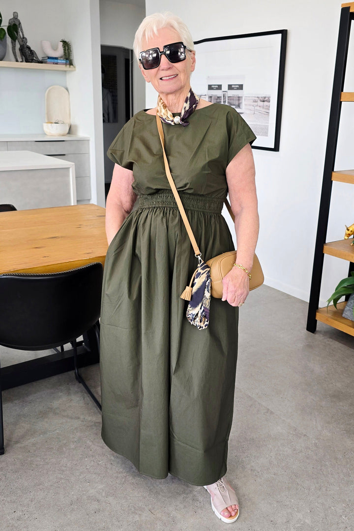 Stella + Gemma Khaki Dion Dress