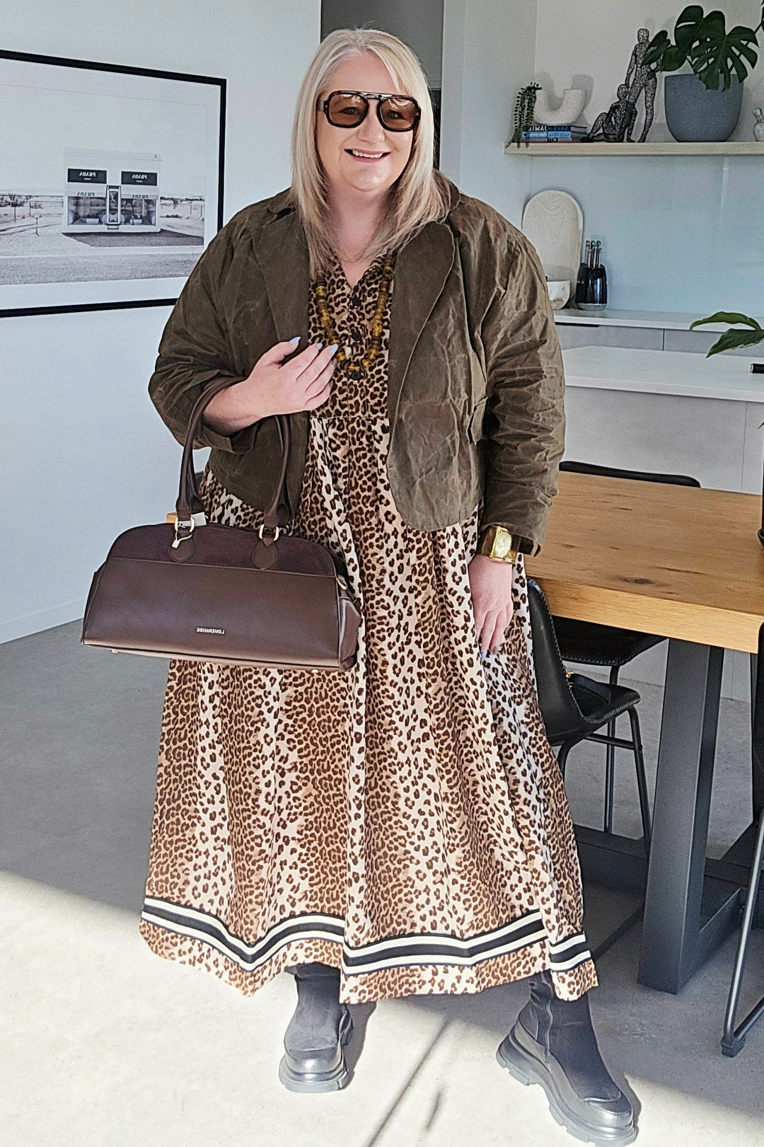 Deeanne Hobbs Leopard Brylie Dress