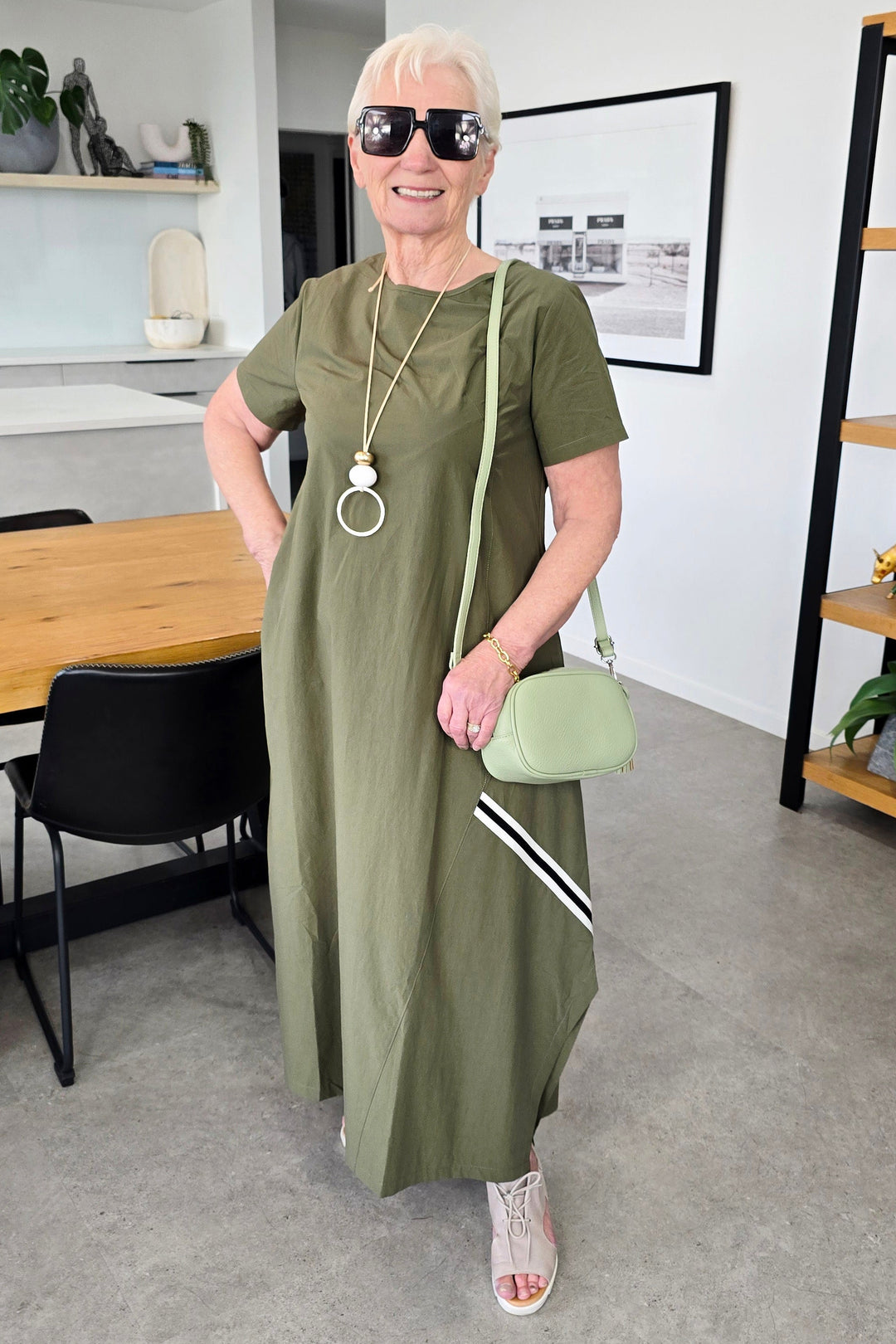 Deeanne Hobbs Khaki Sienne Dress
