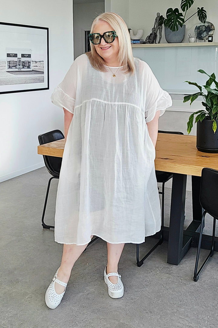 Two by Two Reversible White Reina Dress
