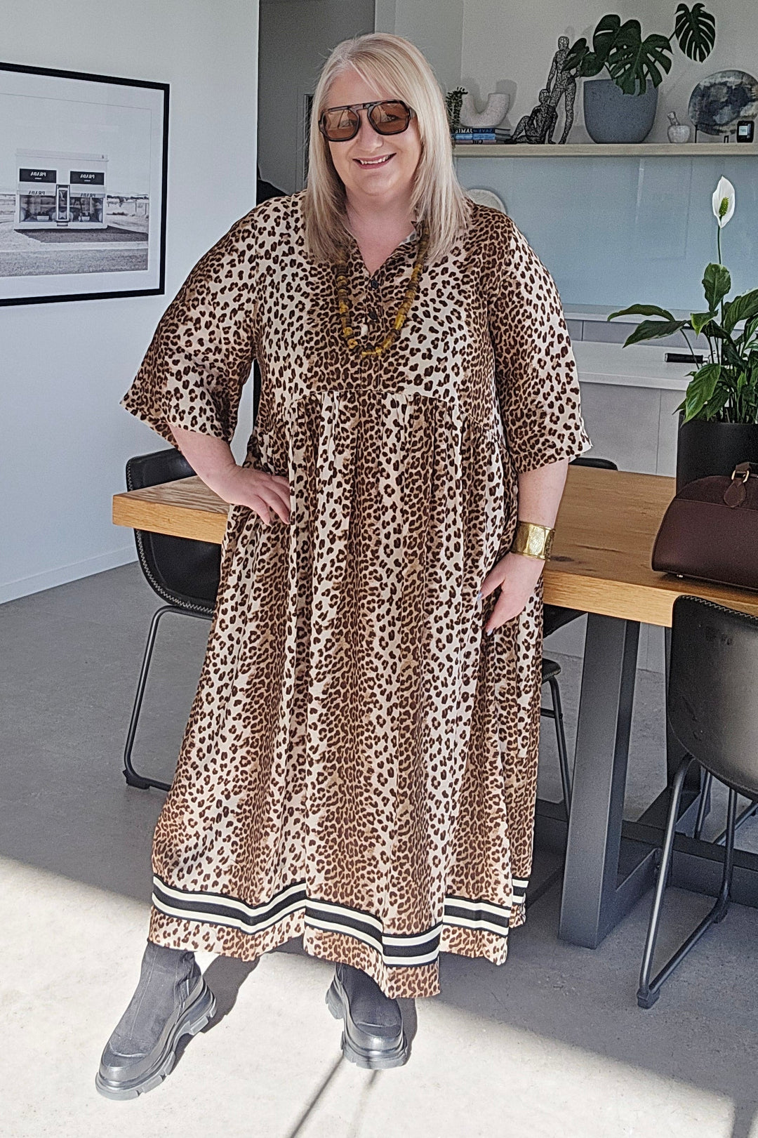 Deeanne Hobbs Leopard Brylie Dress