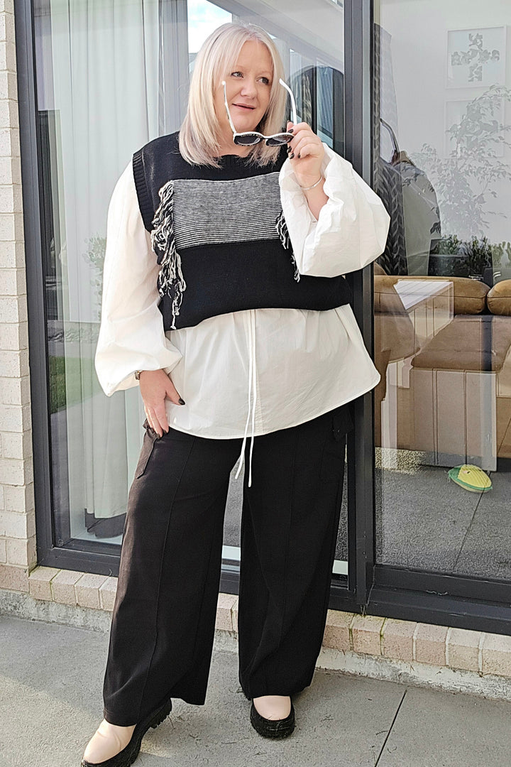 Blacklist White Kamie Shirt