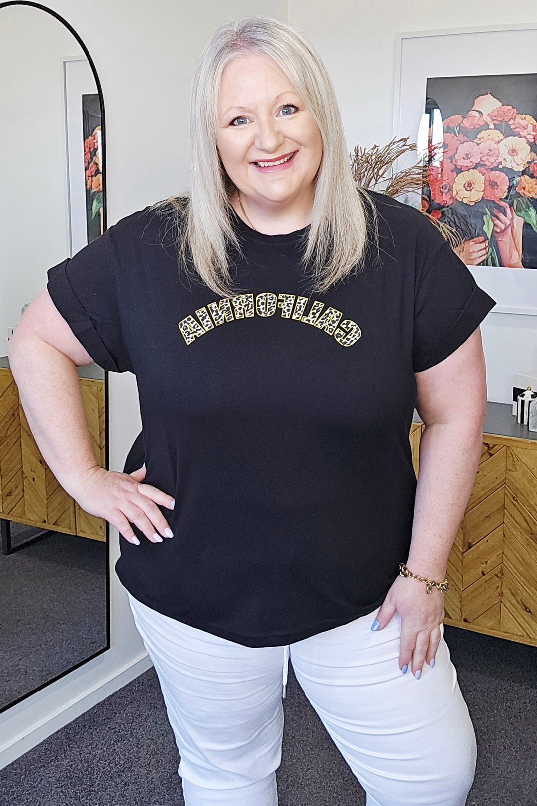 Stella + Gemma Leopard Cuff Tee