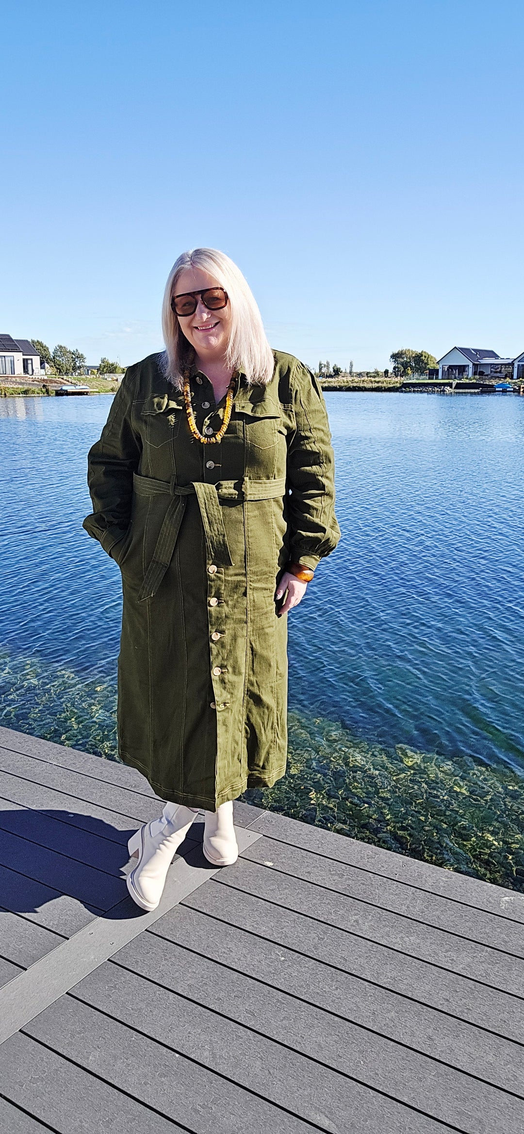 Et Alia Khaki Lydia Dress