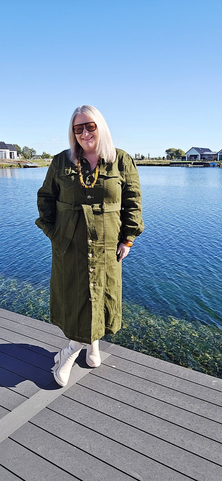 Et Alia Khaki Lydia Dress