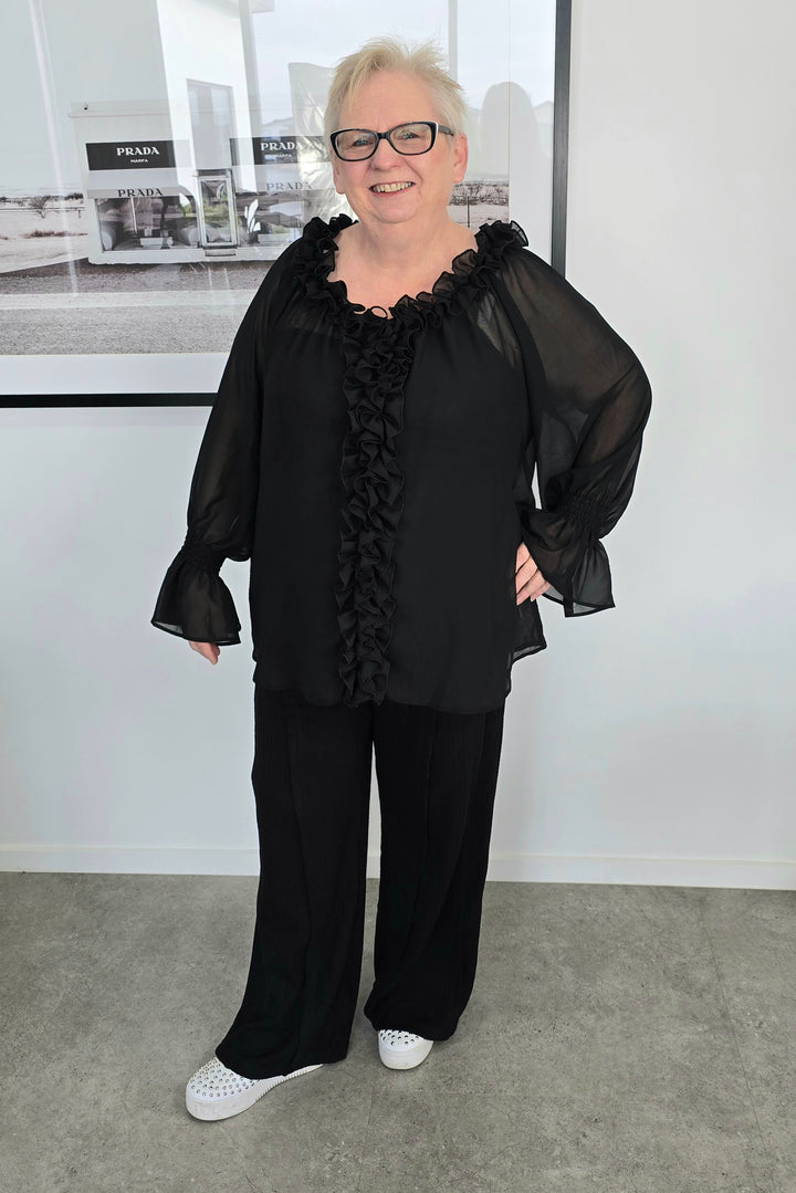 Brave & True Black Lili Top