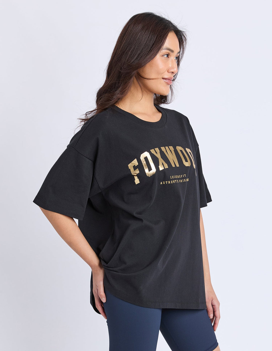 Foxwood Interval Tee Black & Gold