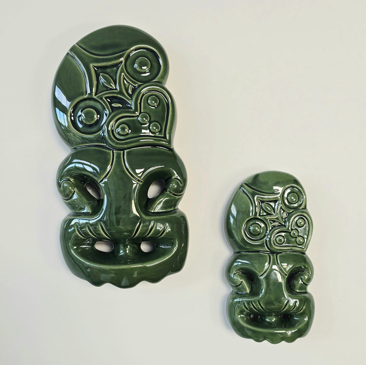 Green Tiki Wall Hanging