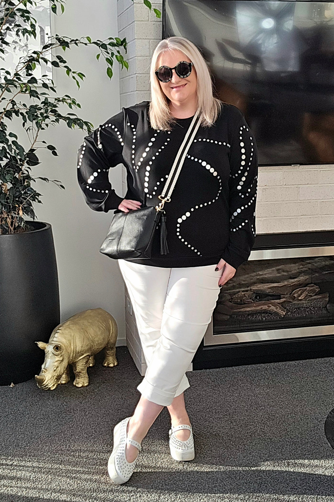 Zafina Black Louise Jumper