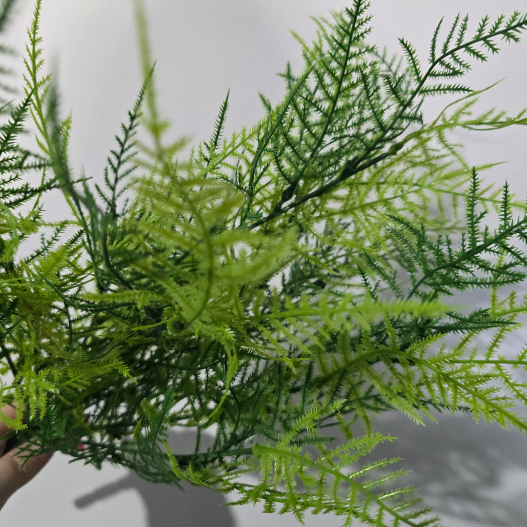 48cm Leather Fern Bush