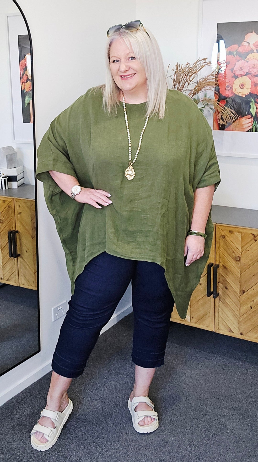 Holiday Olive Hideaway Top