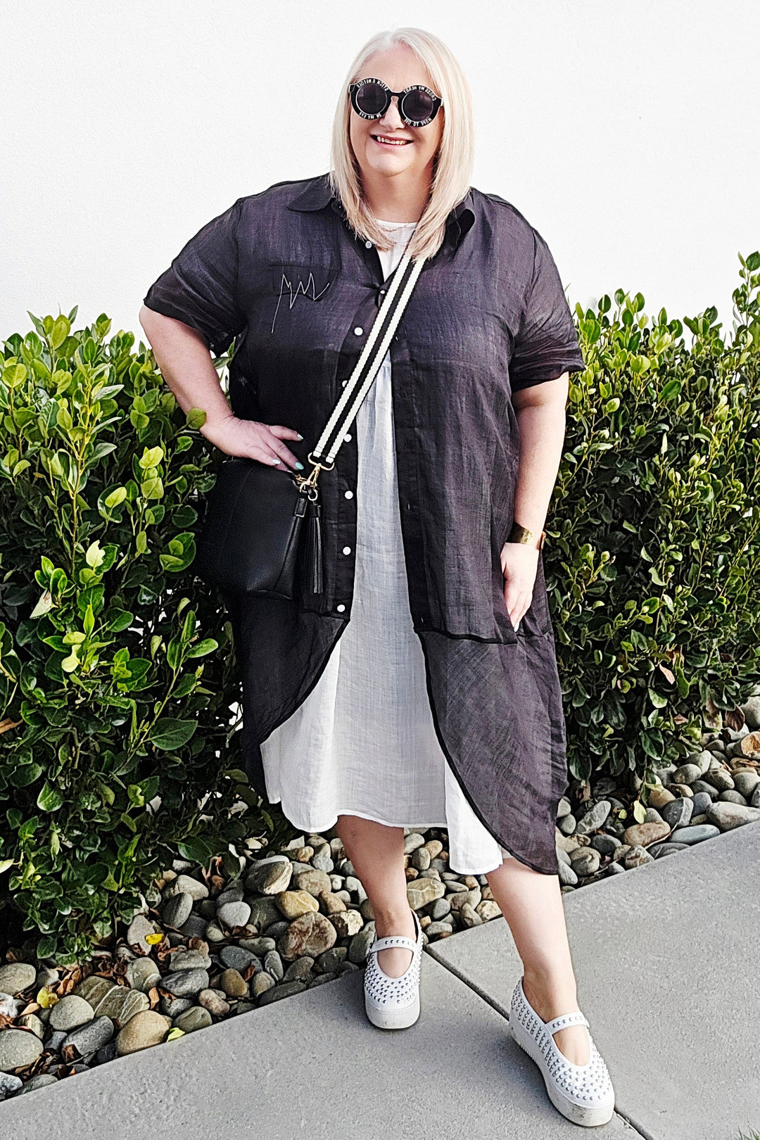 Two by Two Reversible White Reina Dress
