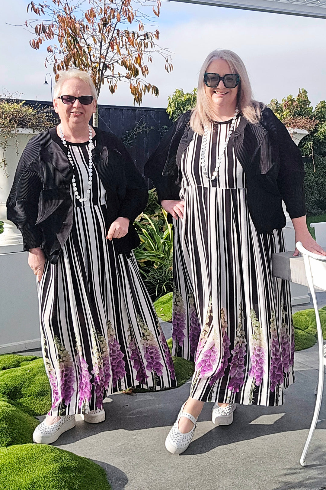 Jellicoe Aubrey Foxglove Stripe Dress