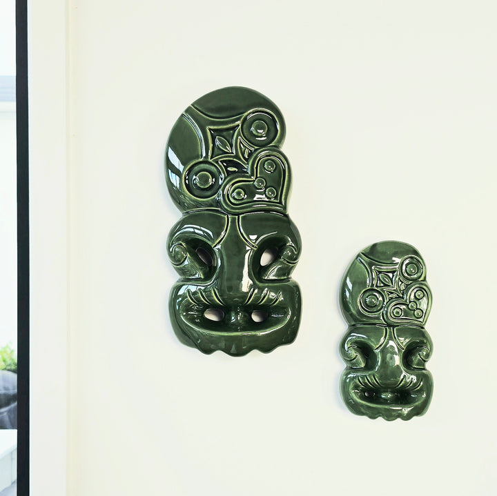 Green Tiki Wall Hanging