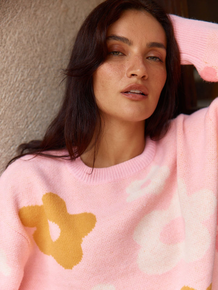 Betty Basics Pink Leonie Knit Sweater