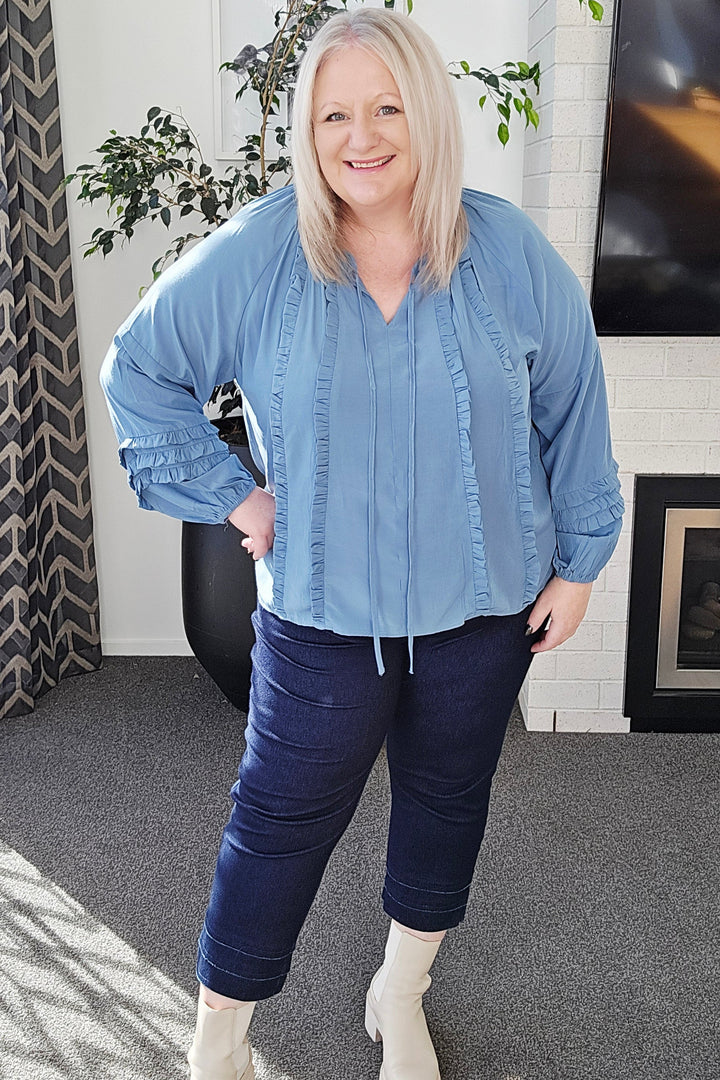 Seduce Blue Josephine Top