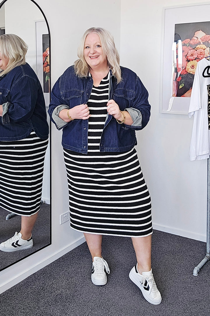 Betty Basics Bradford Knit Polo Dress