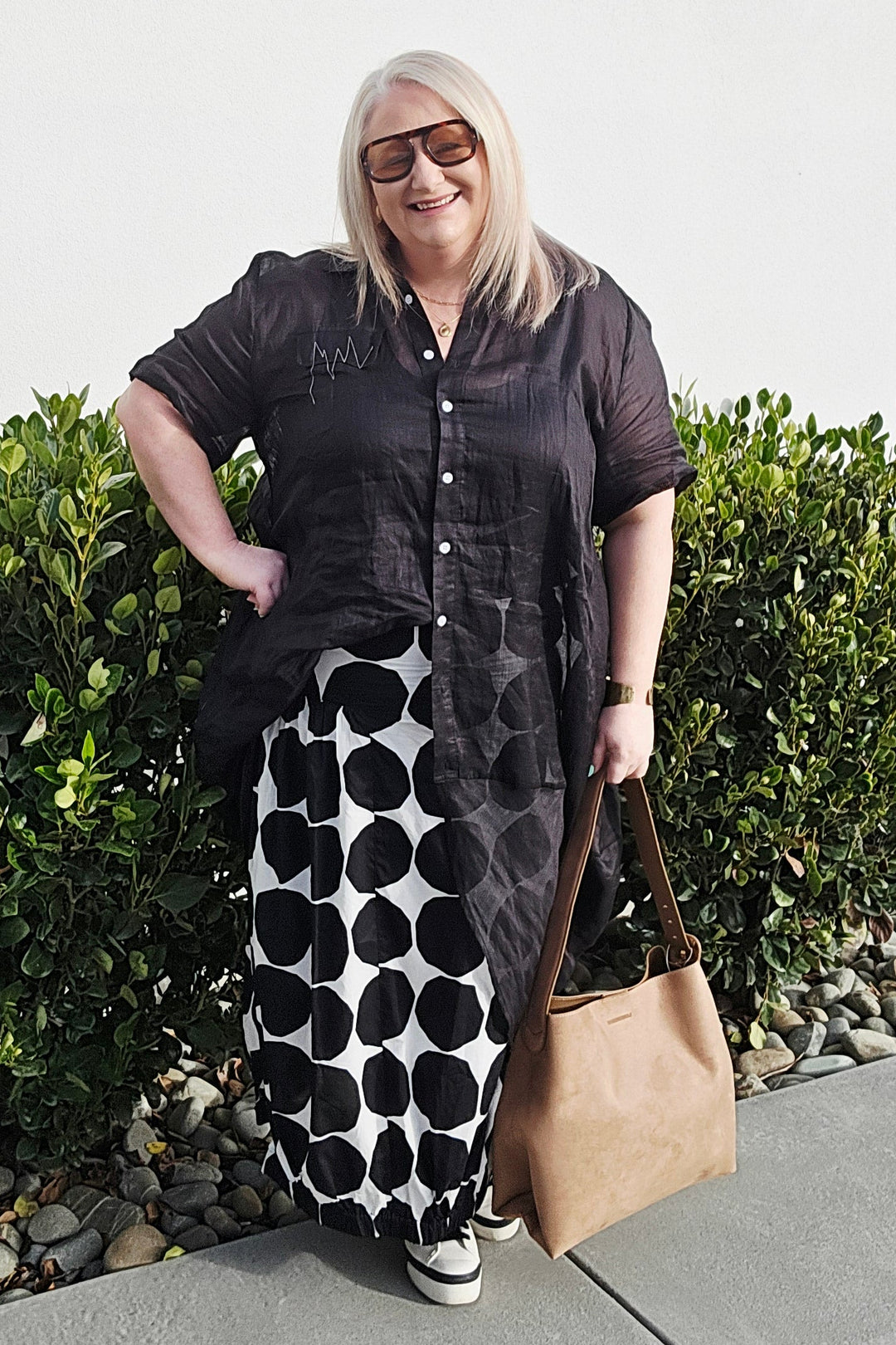 Bone & Arrow Black Marlie Dress