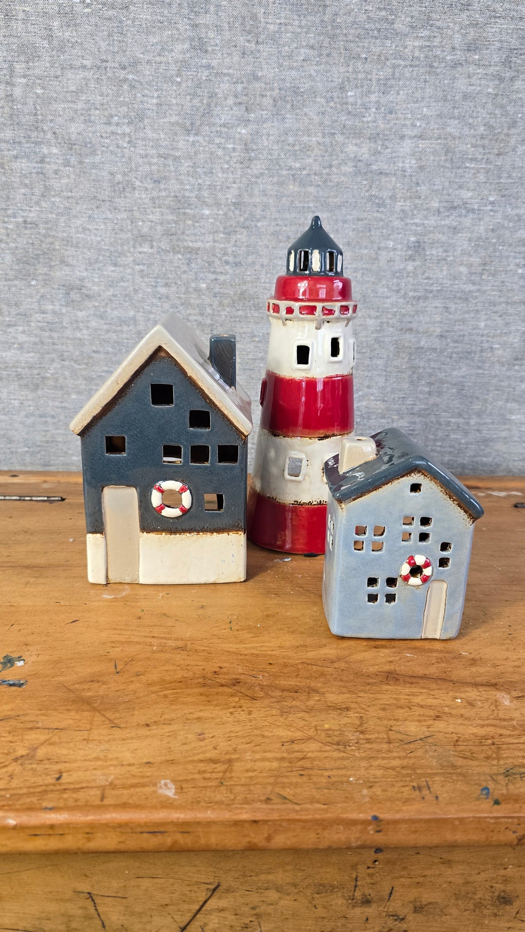 French Country St Malo Tealighlight Lighthouse