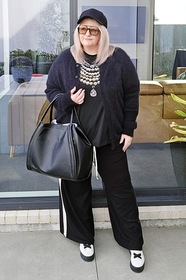 Betty Basics Black Makenna Knit Pant