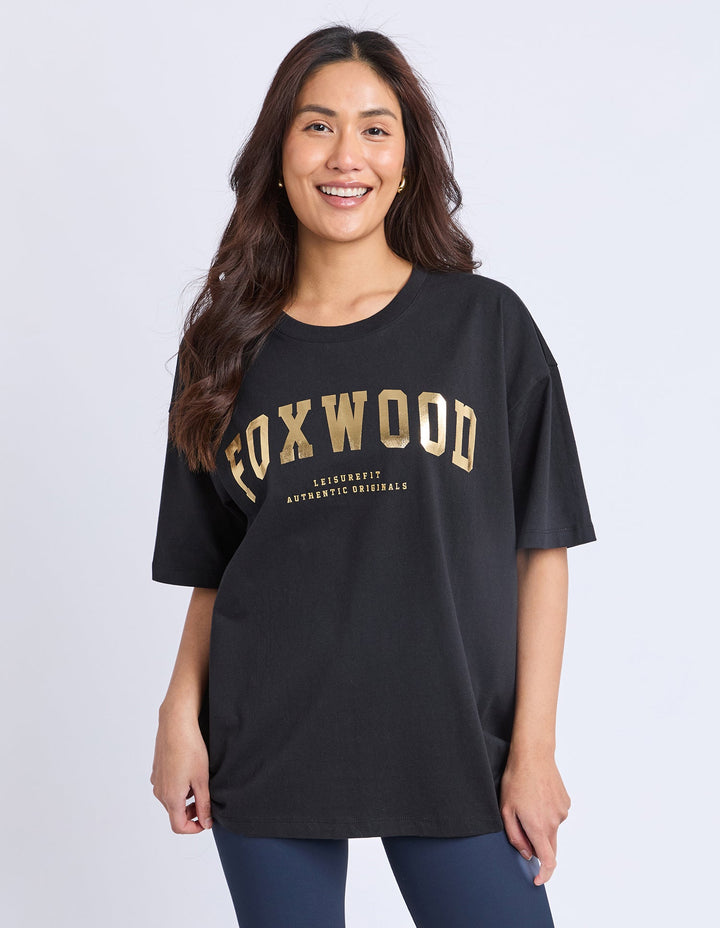 Foxwood Interval Tee Black & Gold