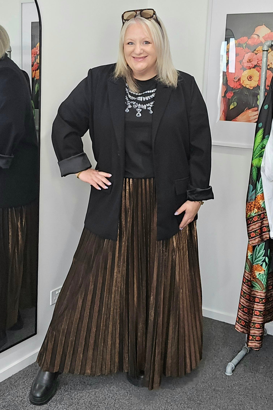 Curate Forever Long Skirt Brown