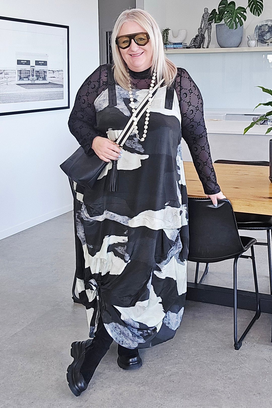 Bone & Arrow Glacier Print Valen Dress