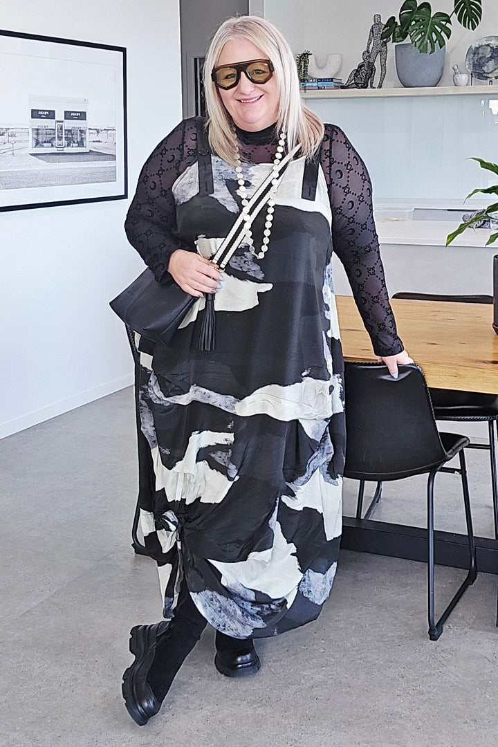Bone & Arrow Glacier Print Valen Dress