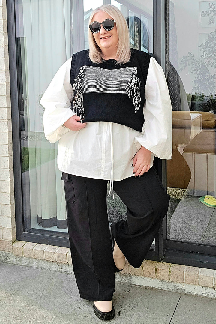 Blacklist White Kamie Shirt