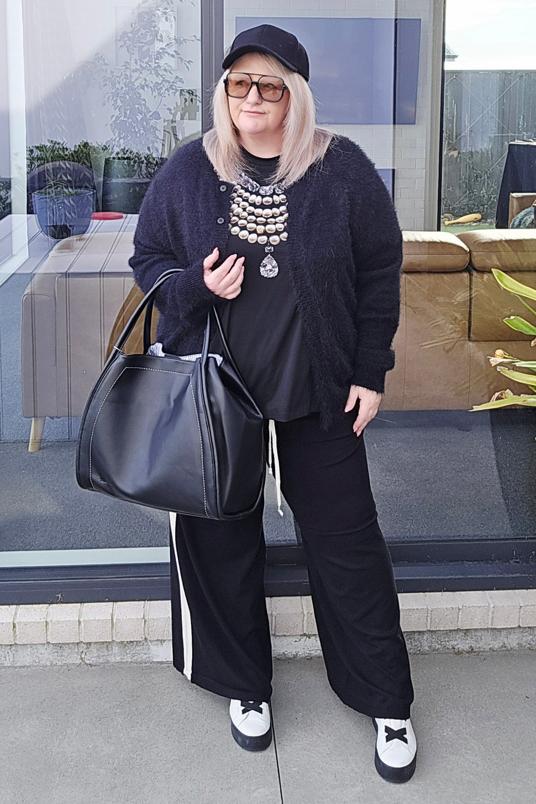 Betty Basics Black Makenna Knit Pant