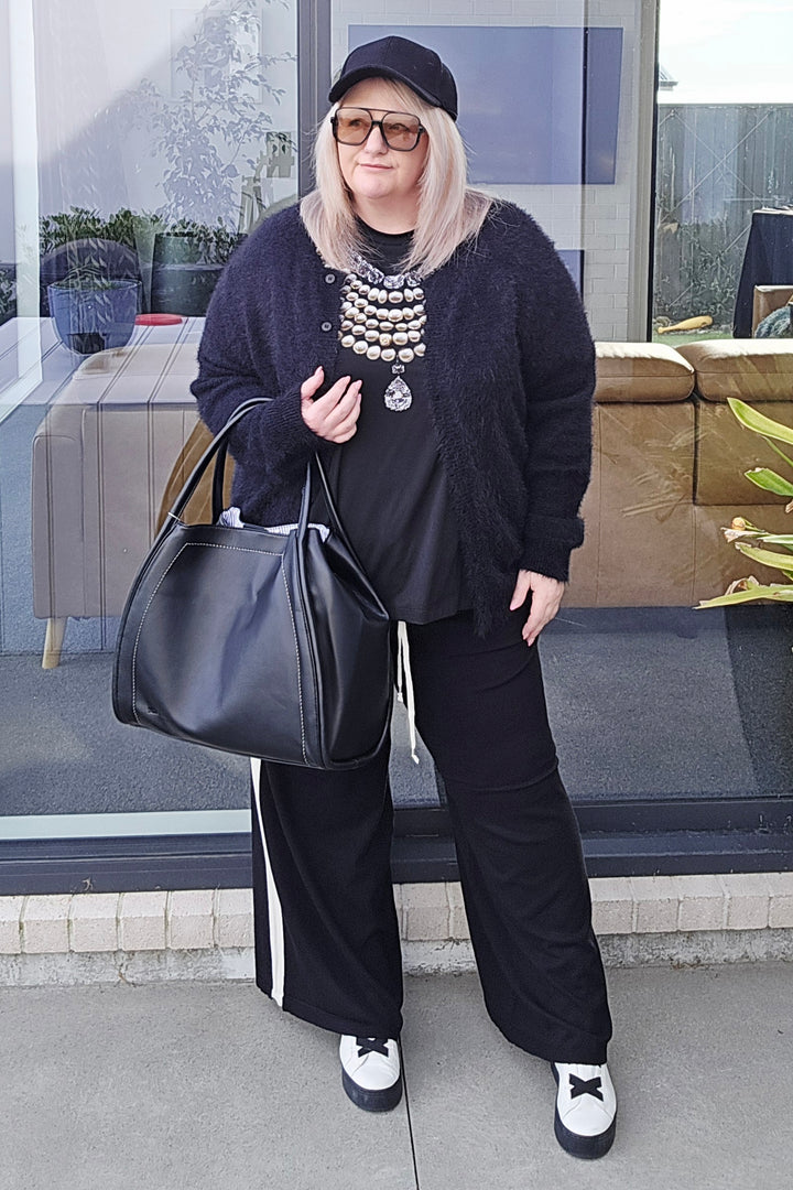 Betty Basics Black Makenna Knit Pant