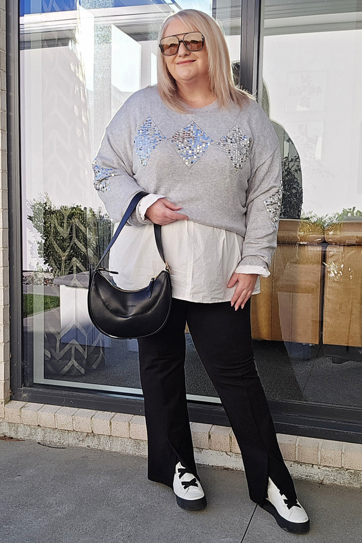 Brave & True Black Mackenzie Ponte Stretch Pant