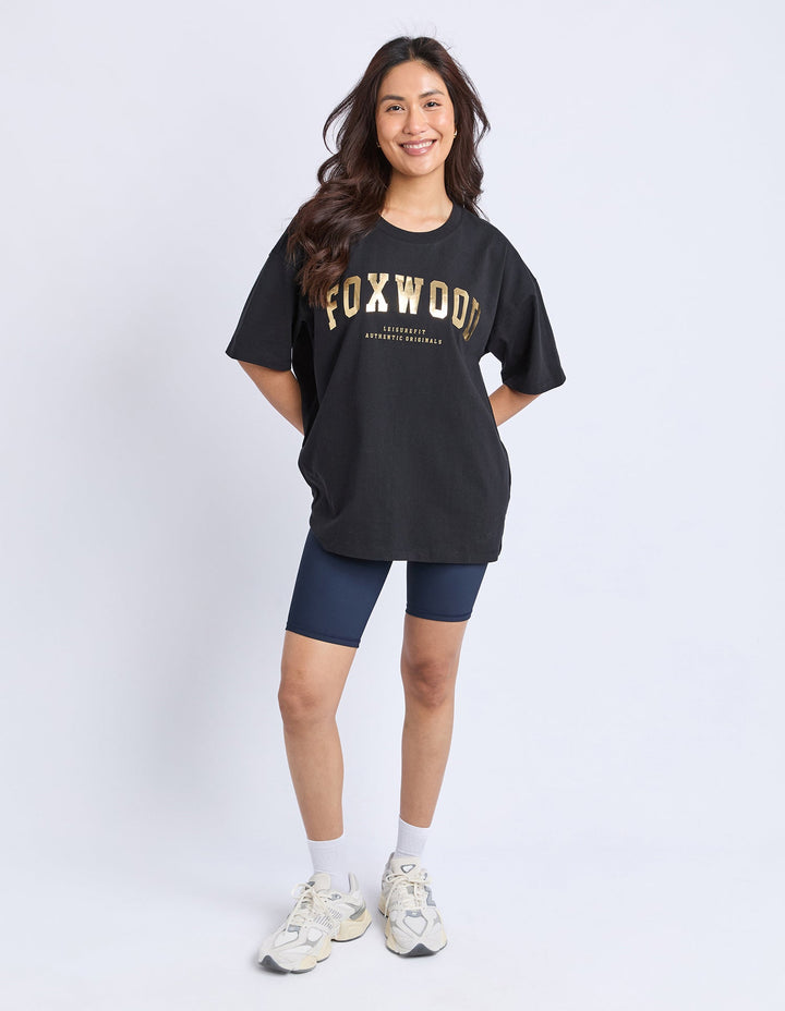 Foxwood Interval Tee Black & Gold