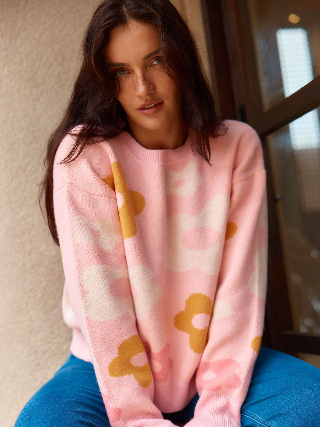 Betty Basics Pink Leonie Knit Sweater