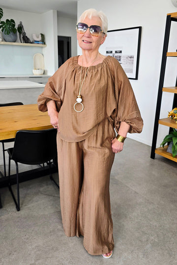 Haven Wheat Kenya Palazzo Pant