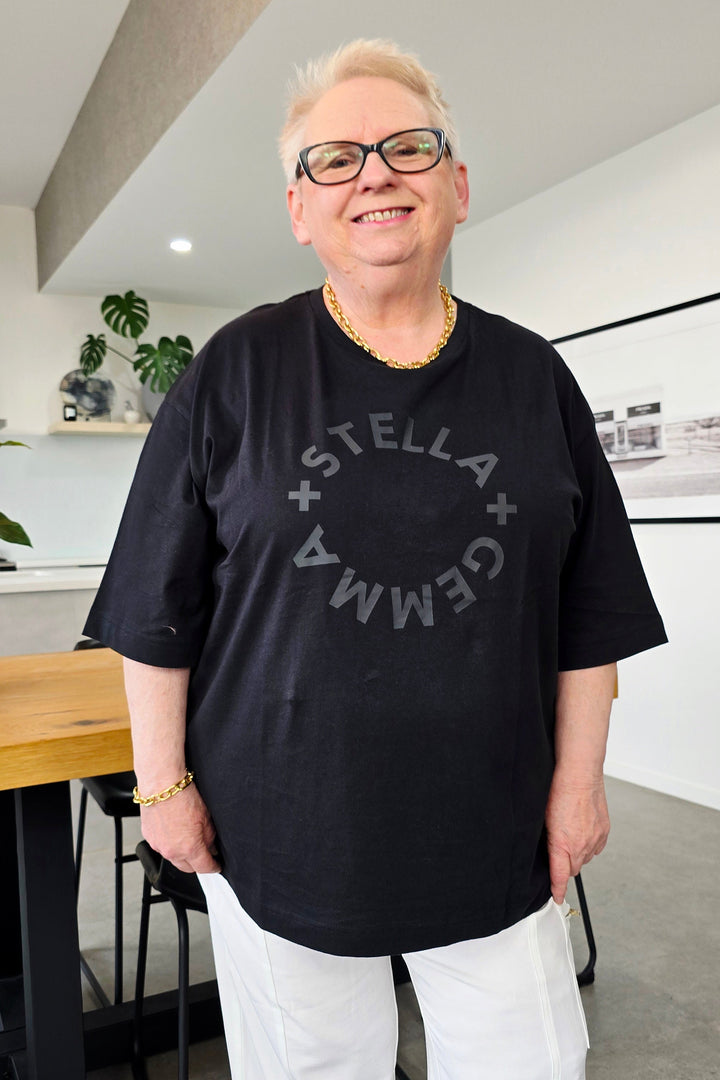 Stella + Gemma Black Rotation Porter Tee
