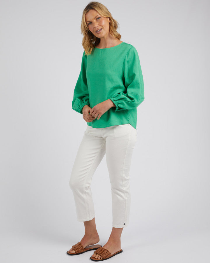 GREEN ROSA TOP