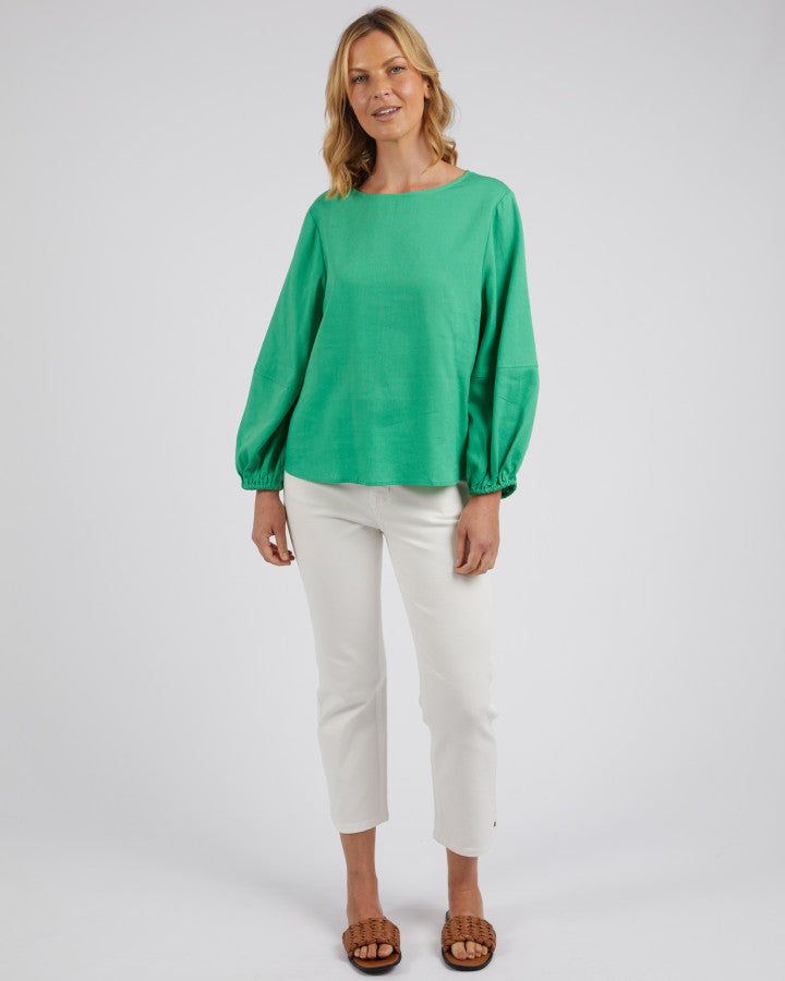 GREEN ROSA TOP