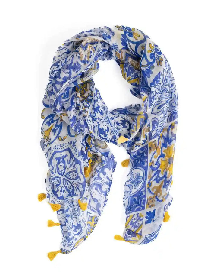Blue Roz Scarf